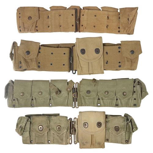 (4) U.S. ARMY CARTRIDGE BELTS,