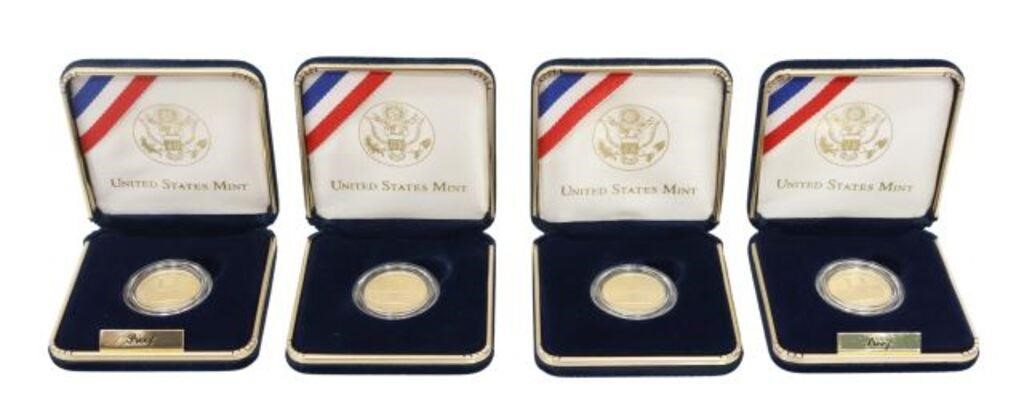 (4) U.S. MINT $5 GOLD COINS,