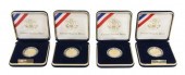 (4) U.S. MINT $5 GOLD COINS, P