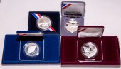 4 US SILVER DOLLAR COMMEMORATI