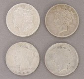 (4) U.S. SILVER DOLLARS, MORGA