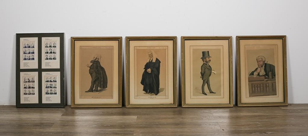 4 VANITY FAIR SPY PRINTS &