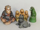4 VARIOUS ANIMAL SHAPED PENNY