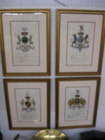 4 Various Lithographs of English