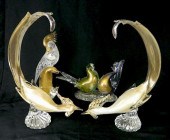 4 VENETIAN GLASS BIRDS4 Veneti
