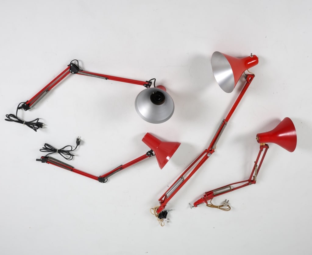 (4) VINTAGE ALUMINUM ARCHITECT
