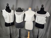 4 Vintage Edwardian White Bodi