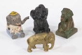 (4) VINTAGE ELEPHANT FORM STIL