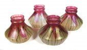 (4) VINTAGE IRIDESCENT ART GLA