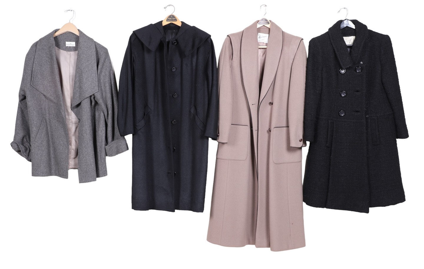(4) Vintage ladies winter coats