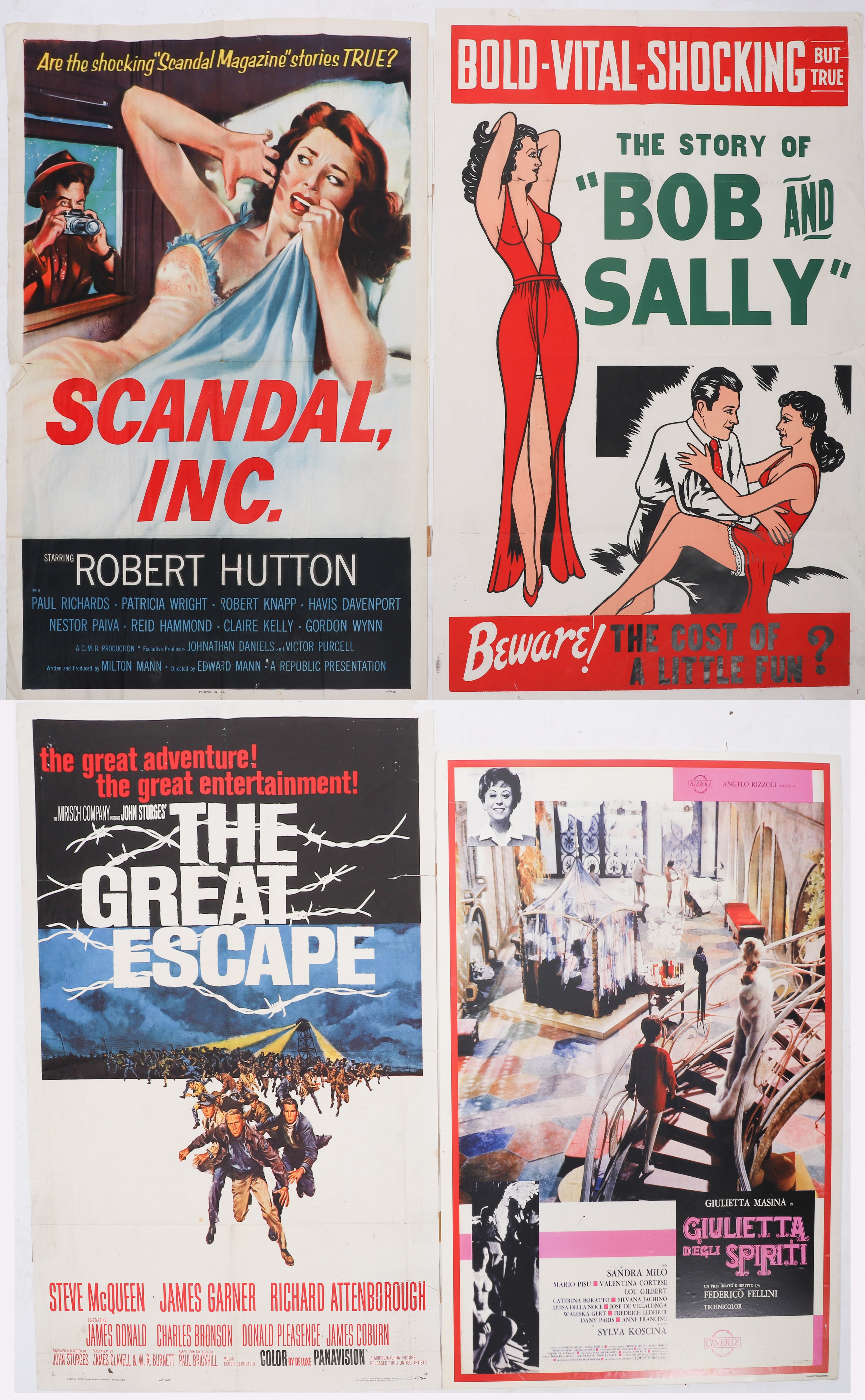 (4) Vintage movie posters, "The