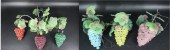 4 VINTAGE MURANO GLASS GRAPE C