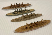 4 VINTAGE TOY METAL WATERLINE