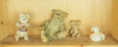 4 VINTAGE TOYS: 2 GERMAN TEDDY