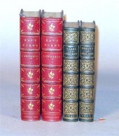 4 vols.  Leather Bindings - En