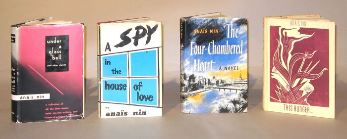 4 vols.  Nin, Anais: This Hunger.