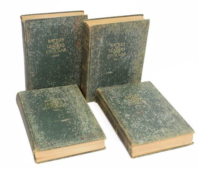 (4 VOLUMES) "BATTLES AND LEADERS OF