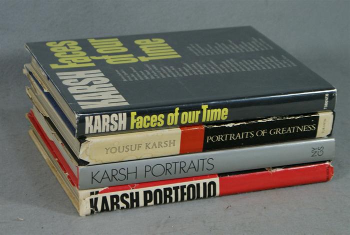 (4) volumes  on Yousuf Karsh, Karsh