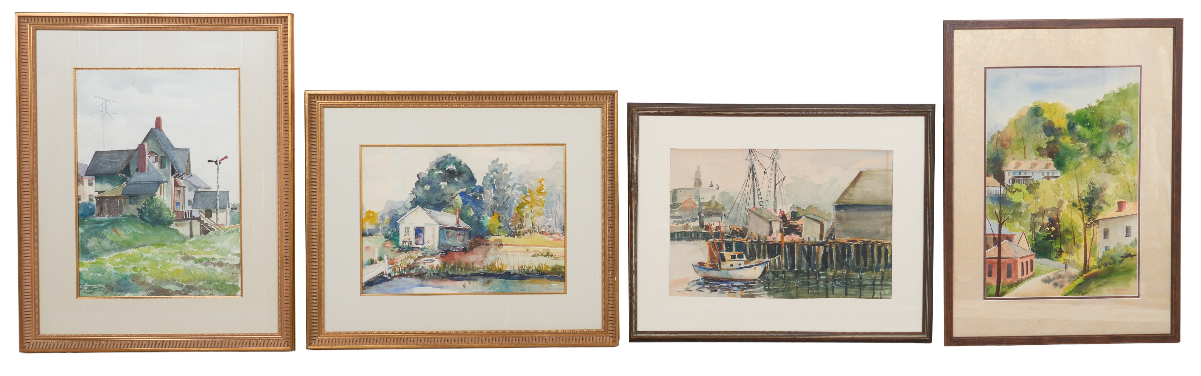 (4) Watercolors by Delaware