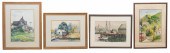 (4) Watercolors by Delaware ar