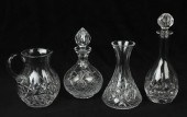 (4) Waterford and style decant