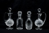 4 WATERFORD CRYSTAL DECANTERS: