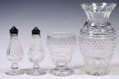 (4) WATERFORD CRYSTAL SALT & P