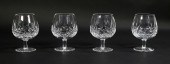 4 WATERFORD LISMORE BRANDY GLA