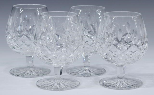 (4) WATERFORD 'LISMORE' CUT CRYSTAL