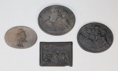 4 WEDGWOOD BLACK BASALT PLAQUE