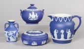 (4) Wedgwood blue dip jasperwa