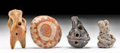 4 WEST MEXICO POTTERY MINIATUR