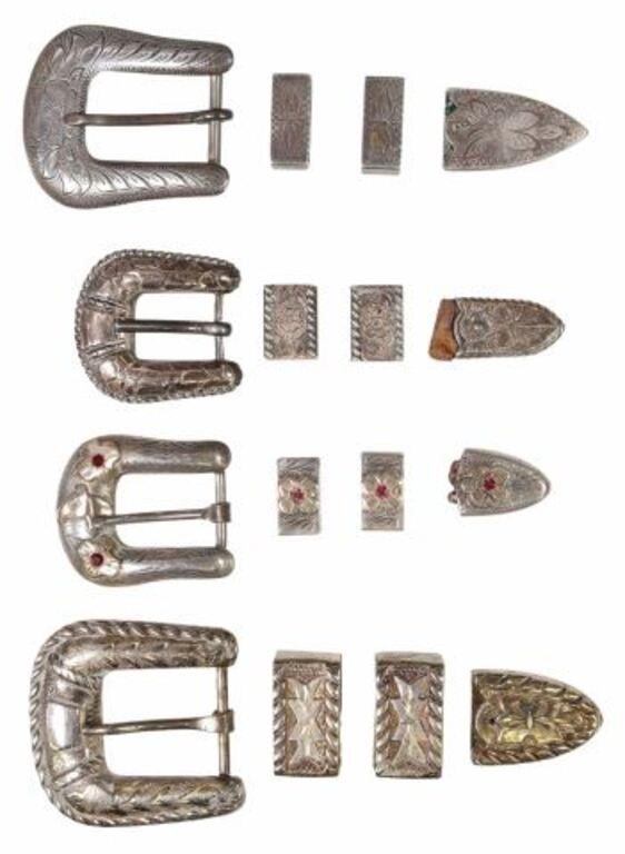 (4) WESTERN COWBOY RANGER BELT