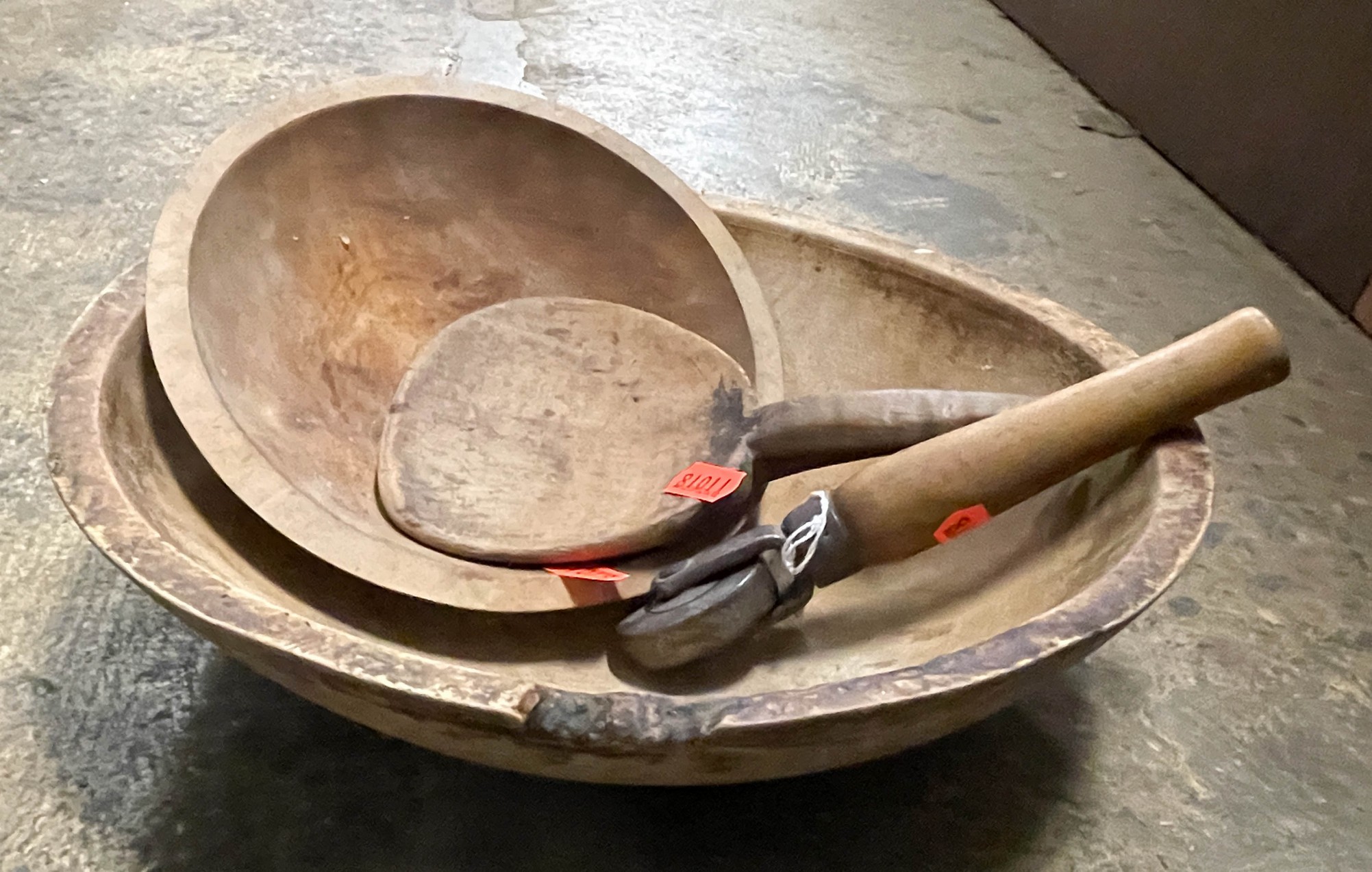 (4) Wooden kitchen items, c/o 13" x