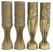 (4) WWI-ERA TRENCH ART ARTILLE