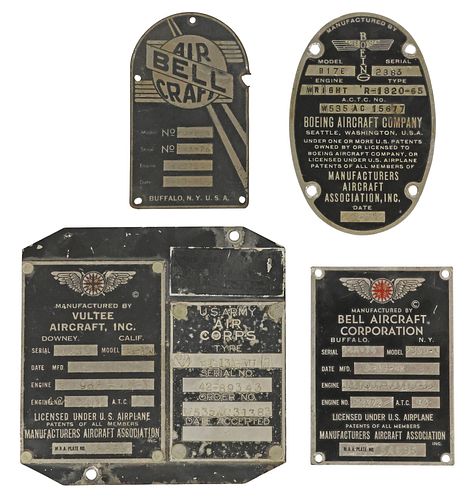 (4) WWII U.S. ARMY AIRFORCE