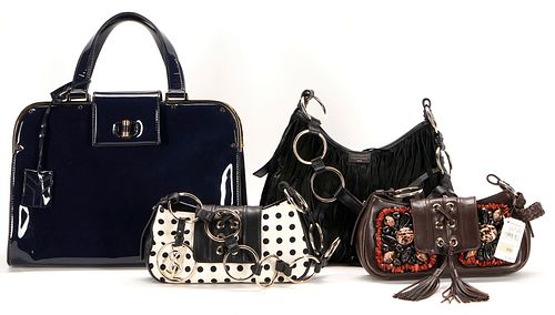 4 YVES SAINT LAURENT HANDBAGSFour