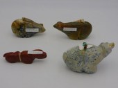 (4) ZUNI FETISHES WITHattached