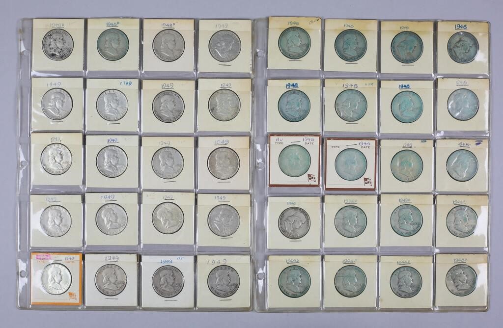 40 1948 AND 1949 FRANKLIN HALF