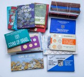 40 ISRAEL COIN SETS, MINT, PRO