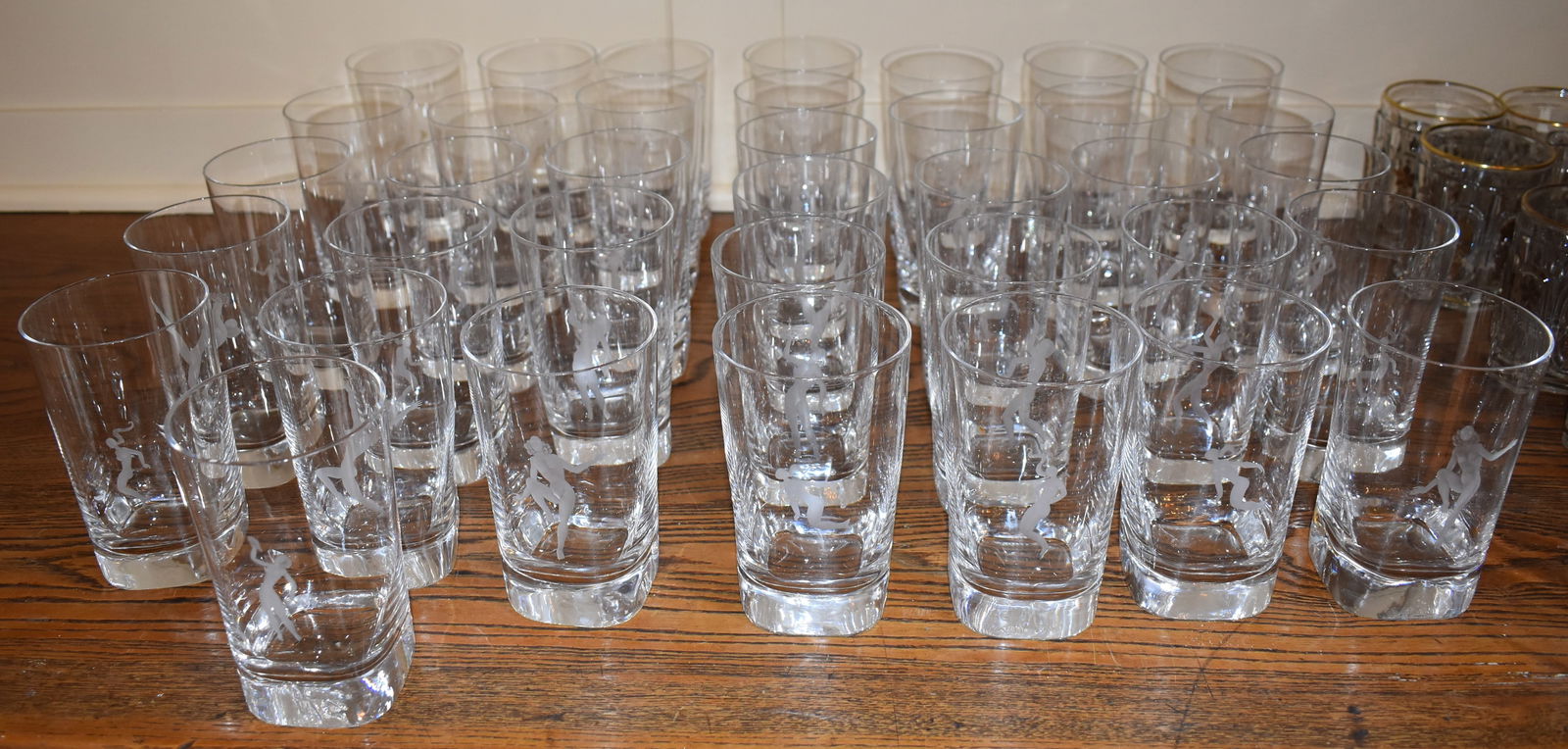 40 ORREFORS TALL GLASSES WITH