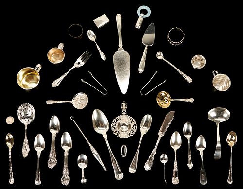 40 PCS. ASSORTED STERLING SILVER,