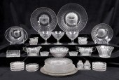 (40) Pcs Heisey fluted glasswa