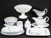 (40 PCS) WHITE IRONSTONE CHINA