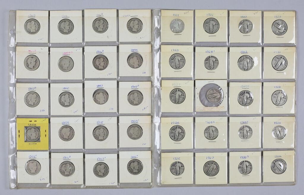 40 QUARTERS 20 STANDING LIBERTY AND