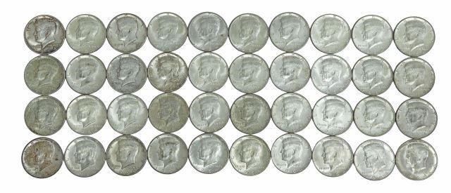(40) U.S. KENNEDY HALF DOLLARS,