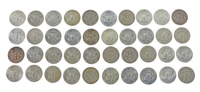 (40) U.S. KENNEDY HALF DOLLARS,