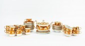 40PC CHAMBERLAIN RUST & GILT T