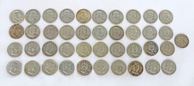 (41) U.S. HALF DOLLARS,