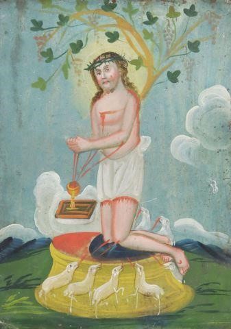 4100254 RETABLO, EUCHARISTIC MAN OF